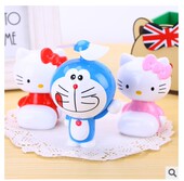 清仓买二送一环保手摇小电扇卡通鹿迷你喷水可爱游戏风扇 夏季 包邮