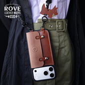 苹果iPhone17promax真皮卡包手机壳带挂绳可斜跨背带小众高级感2026新款 男女通用