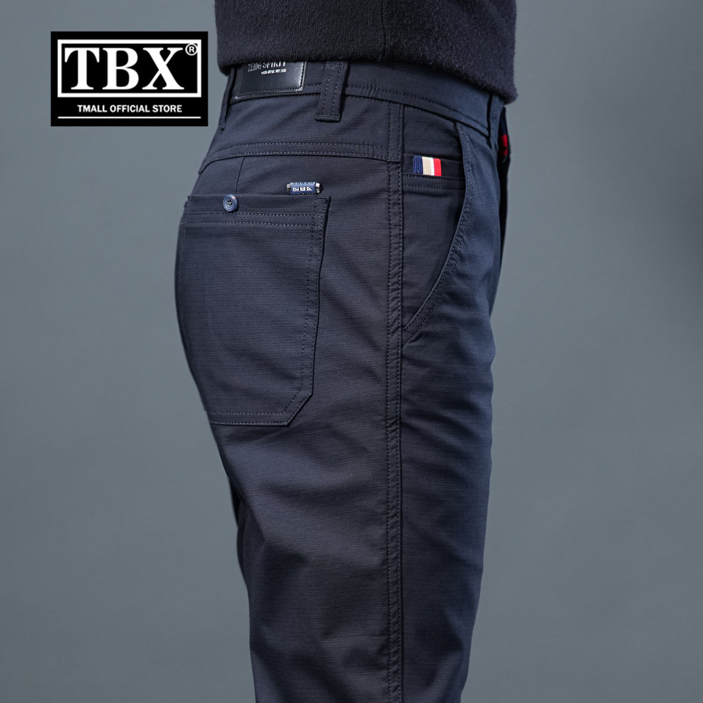 高端纯棉休闲裤男士2026新款春秋季男裤商务直筒西装裤子男款春装