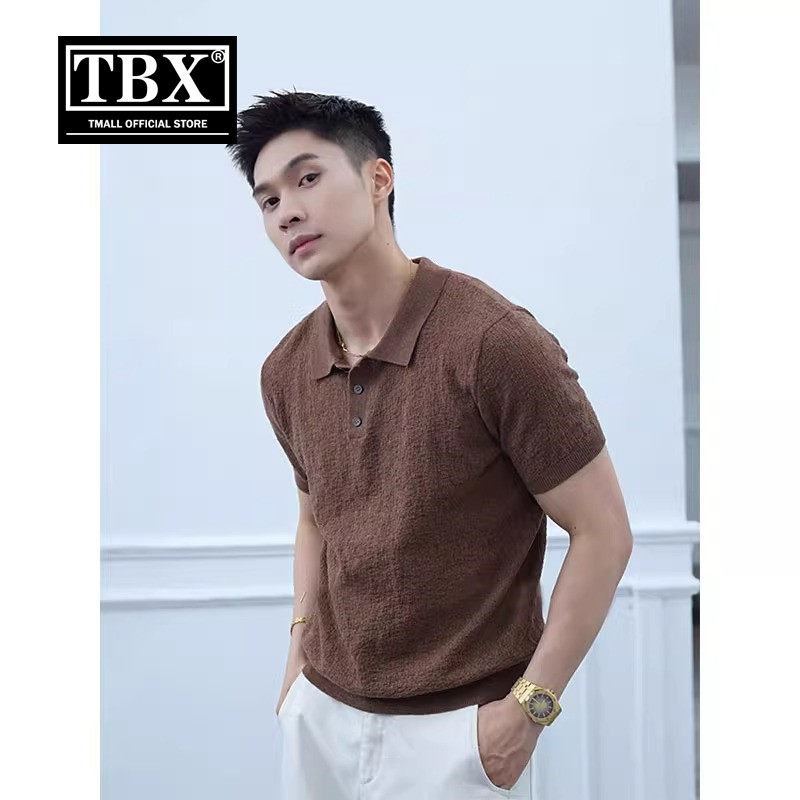 老钱风美拉德纹理棉麻polo衫男士短袖t恤2026新款收腰针织衫男款