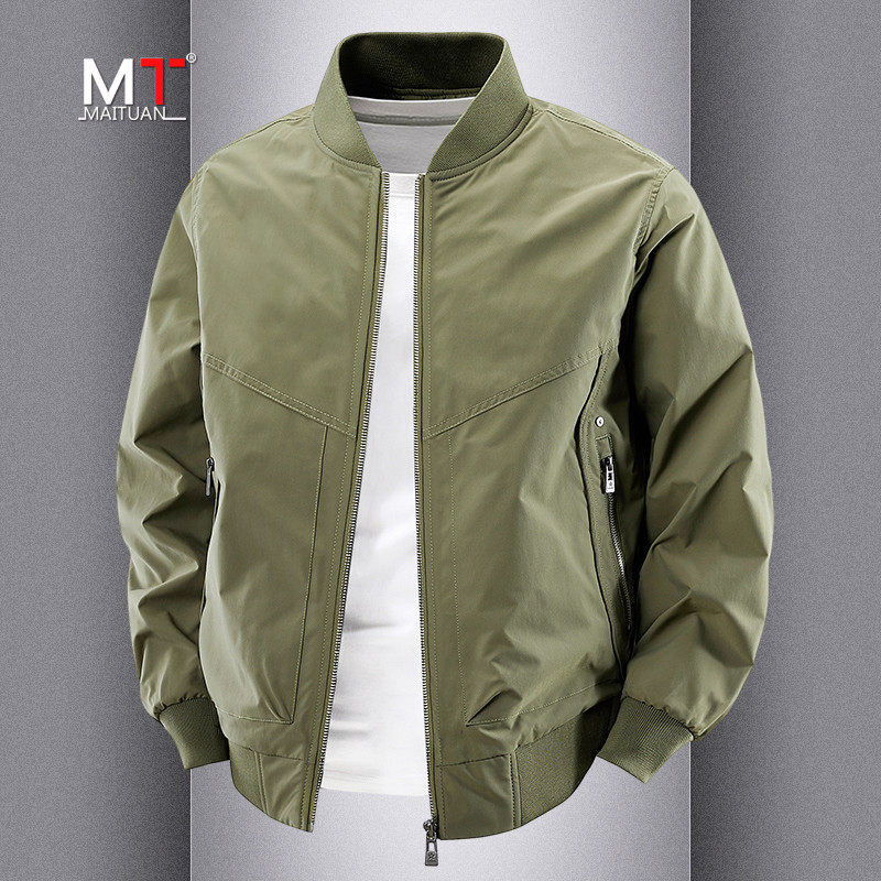 高端棒球服外套男士2026新款春秋冬季高级感美式飞行休闲夹克男款