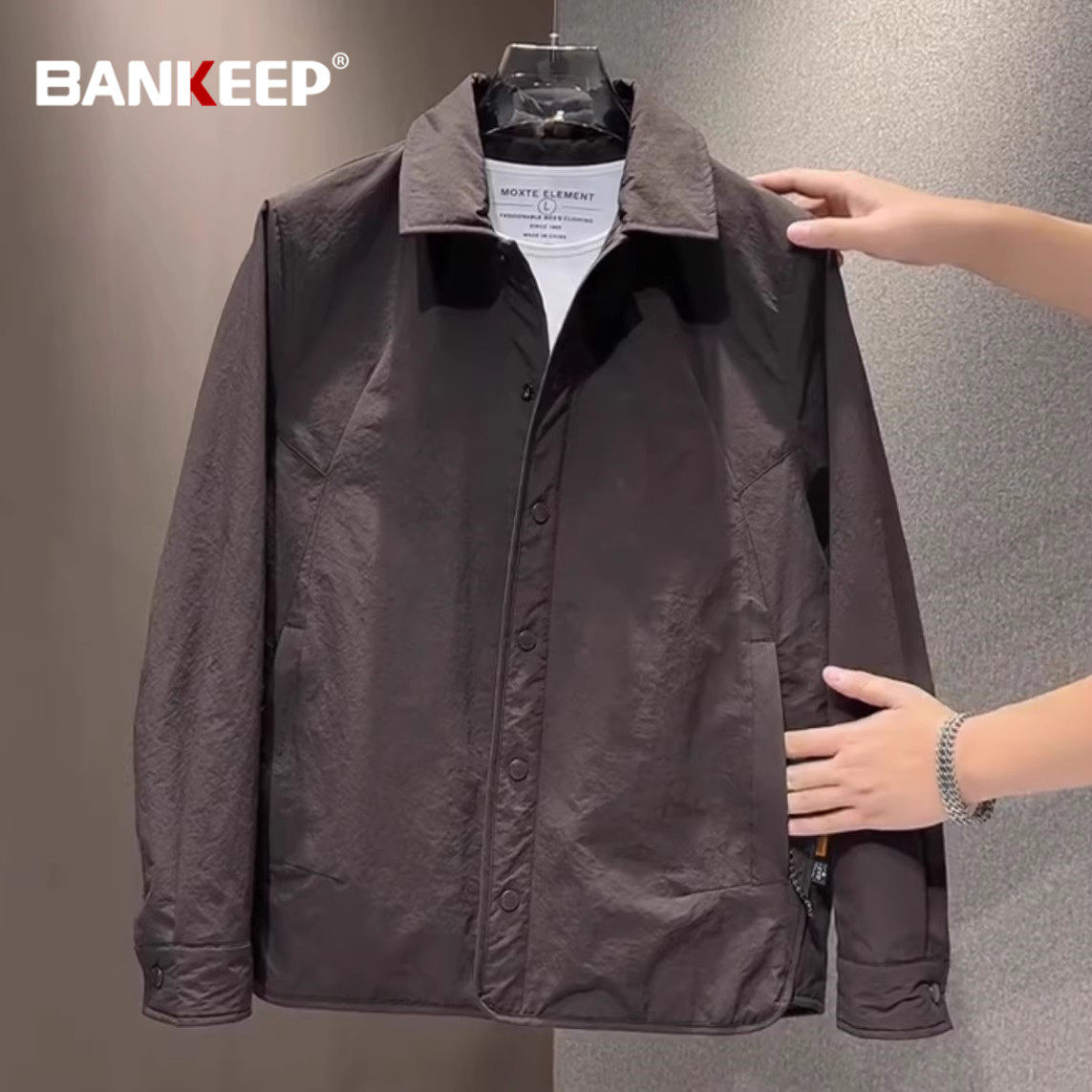 老钱风棉服男外套男士2025新款冬装加棉加厚休闲翻领夹克男款春秋