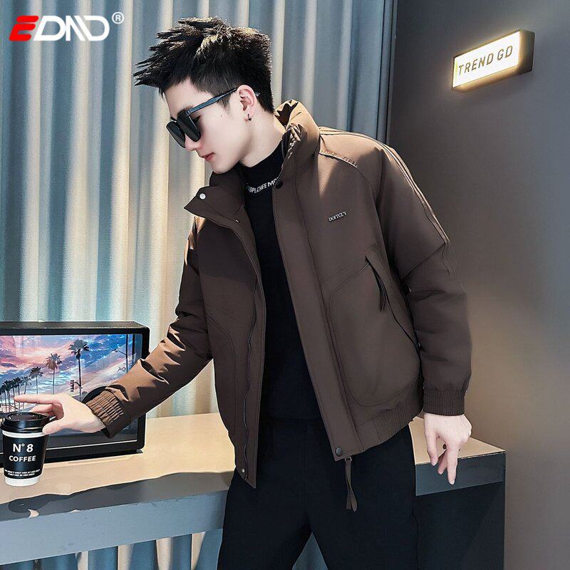 高端工装棉服男外套男士2025新款冬装加厚保暖立领夹克男款棉衣潮