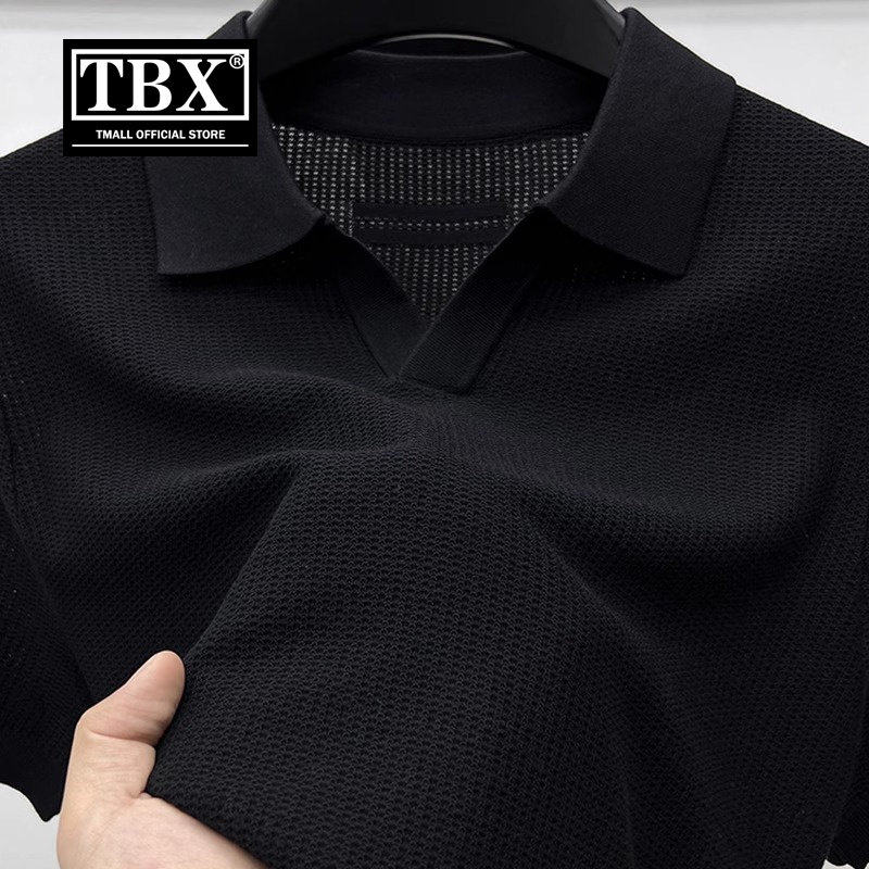 桑蚕丝短袖T恤男士2026夏季新款海鸥V领冰丝棉针织保罗polo衫男款