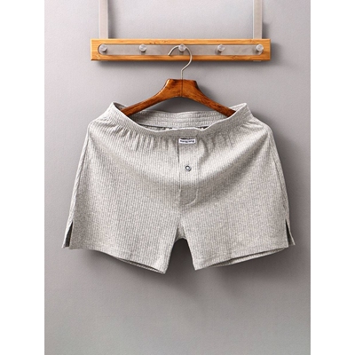 Cardiac 纯棉阿罗裤男宽松内裤男士四角短裤居家舒适大裤头平角裤