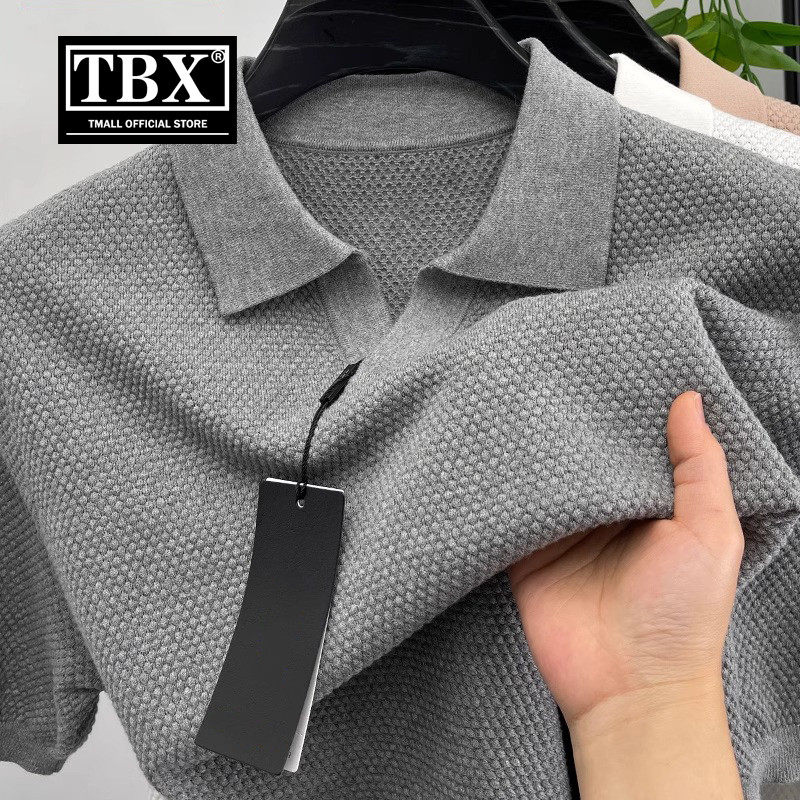 高端老钱风海鸥V领polo衫男士短袖T恤2026新款夏季纯棉针织衫男款