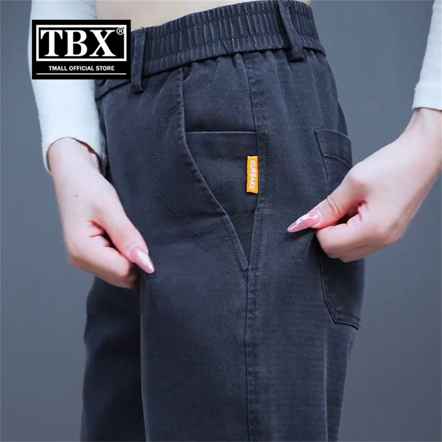 高端莱赛尔休闲裤子男士2026新款冬装加绒男裤直筒运动裤男款春季