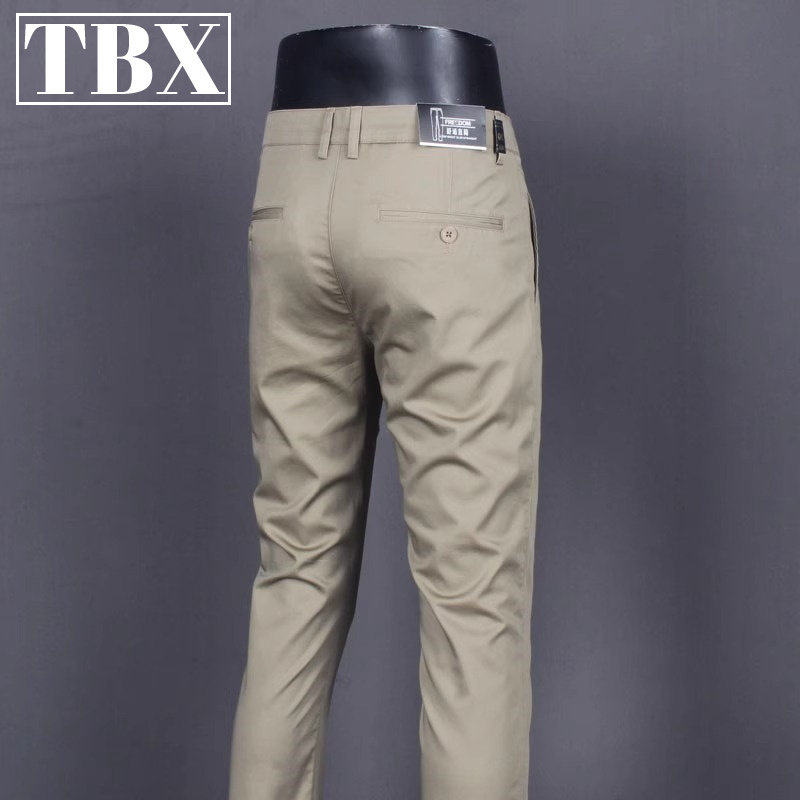 高端商务休闲裤子男士2026新款夏季薄款男裤修身直筒西裤男款春秋