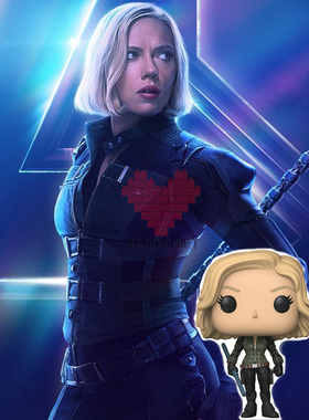 正版FUNKO POP漫威复仇者联盟3黑寡妇手办玩偶公仔 MARVEL