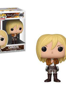 正版FUNKO POP进击的巨人克里斯塔手办公仔希斯特莉亚·雷伊斯