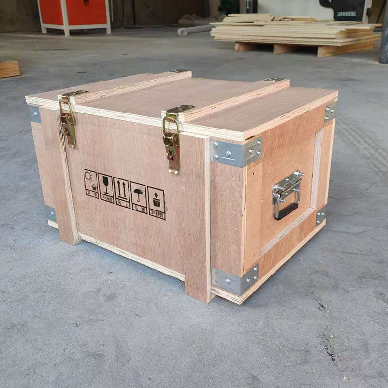 精品光滑平整定制尺寸加厚胶合板重复使用出口免熏蒸锁扣木箱包装