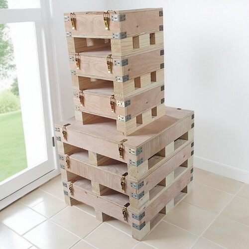 循环使用加厚款小号航空出口外贸运输胶合板木质包装搭扣木箱定制