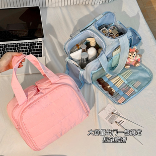化妆包大容量女2025新款高端防水便携包旅行收纳洗漱包手提收纳袋
