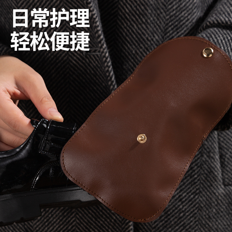 皮革擦鞋手套擦鞋布抛光鞋刷工具
