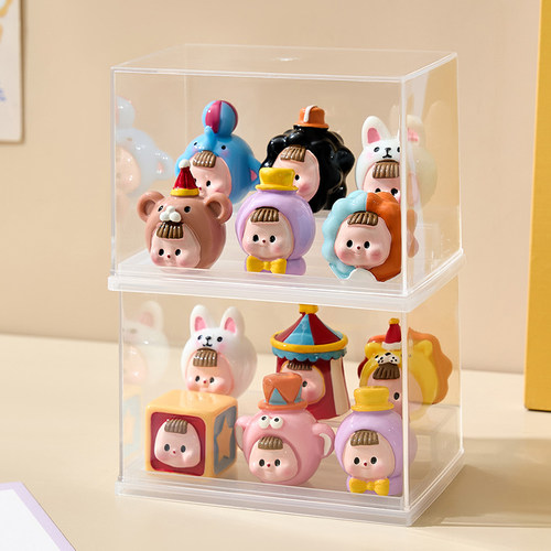 手办盲盒展示架防尘收纳防尘展示