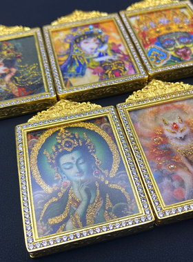 手工手绘唐卡扎基拉姆绿度母唐卡