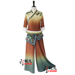 租|壮族舞蹈田间斗笠|撒尼族民族服装|景颇族舞台装|阿昌族演出服