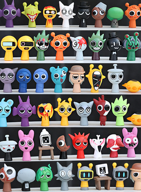 48款节奏盒子sprunki手办模型摆件游戏周边奥伦西蒙儿童玩具礼物