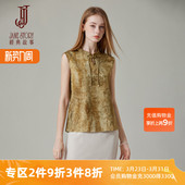 无袖 经典 薄款 2026新款 背心上衣小个子 故事高端缎面旗袍上衣女夏季