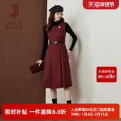 故事气质无袖 韩系冷淡系连衣裙女秋季 2025新款 经典 秋季 叠穿背心裙