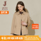 气质高级感上衣时尚 2026春秋新款 休闲翻领外套 风衣女款 卡其色短款