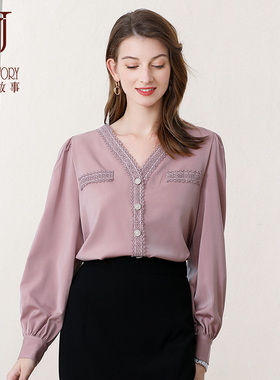 经典故事官方旗舰店2026新款衬衫女C215S007121BJ