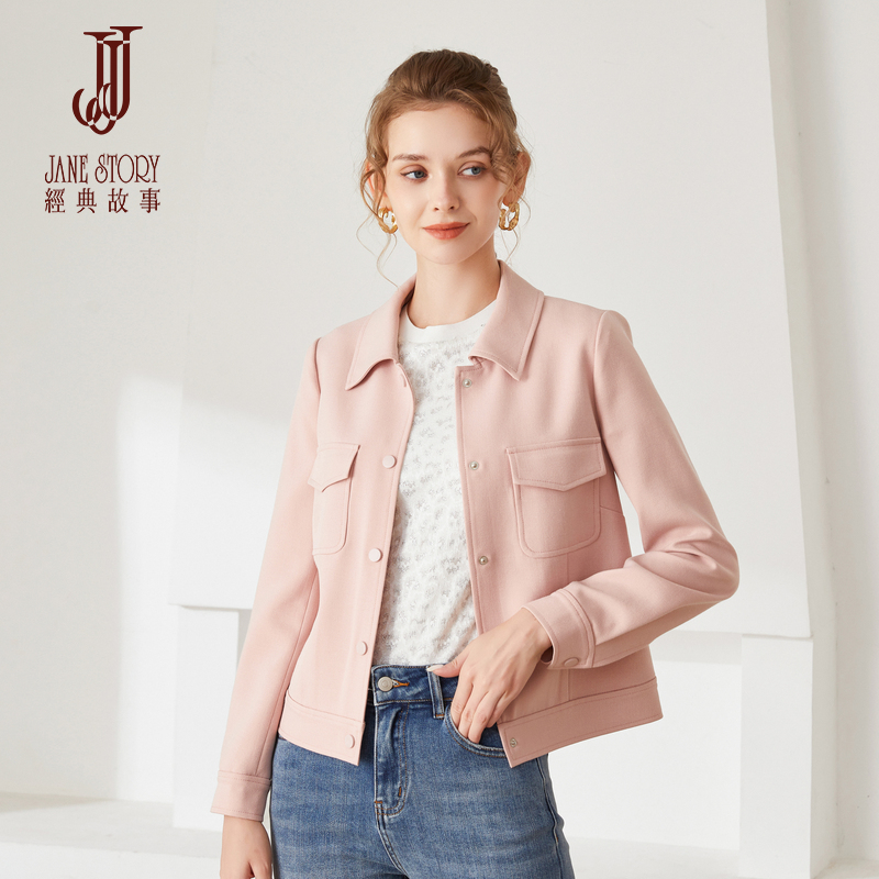 复古短款风衣外套女工装外套