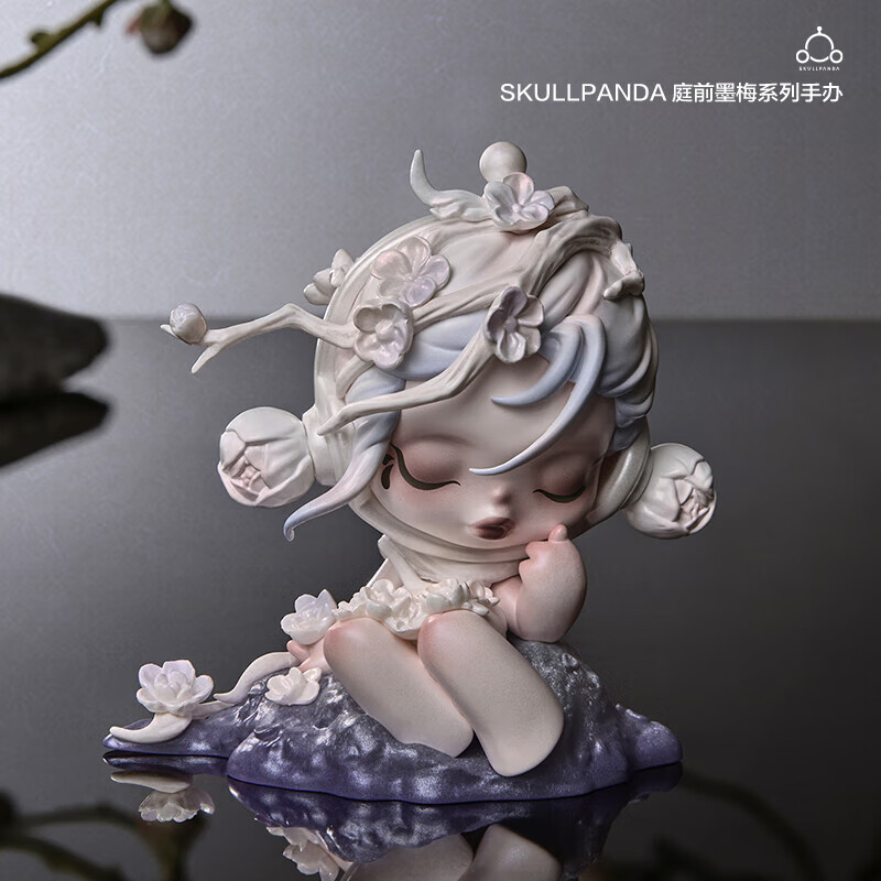 SKULLPANDA 庭前墨梅系列手办盲盒潮玩玩具礼物