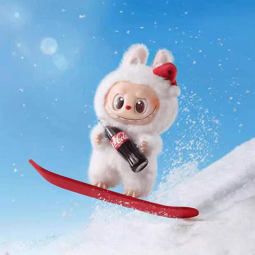 POPMART泡泡玛特LABUBU可乐系列搪胶毛绒挂件公仔马卡龙盲盒摆件