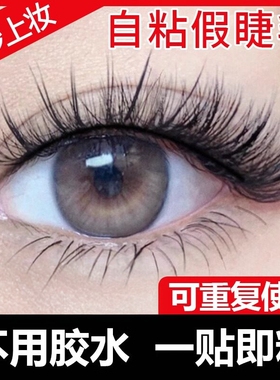 李佳琪推荐一片式假睫毛一整条免胶睫毛贴超自然伪素颜可重复使用
