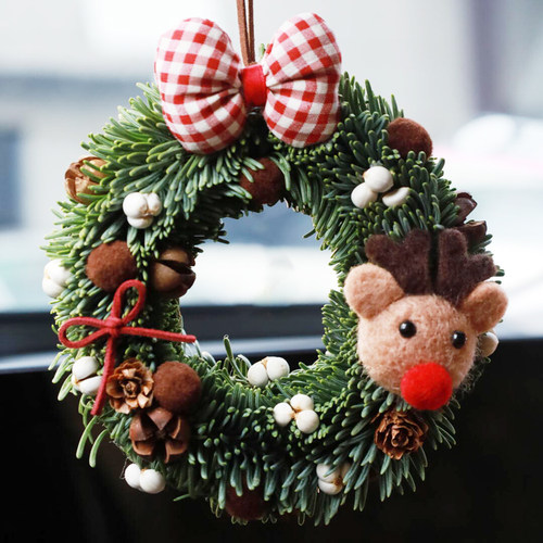 圣诞嘉年华ins风迷你圣诞花环