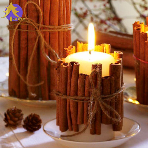 ins风肉桂蜡烛diy圣诞树