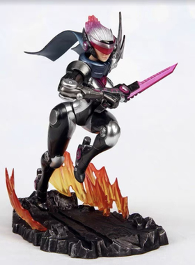 英雄联盟LOL手办绝版艾克金克斯阿卡丽凯南光辉公仔手办摆件 车载