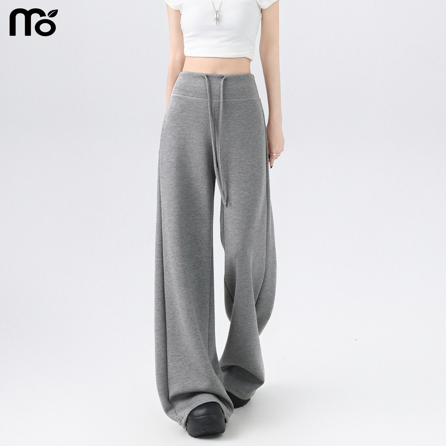 面膜糯米裤子女春夏季薄2026新款宽松直筒垂感休闲阔腿瑜伽运动裤