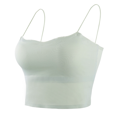 背吊带背心女带胸垫一体内搭外穿