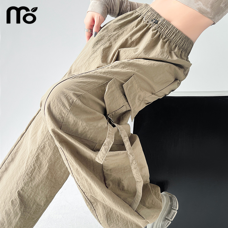 显瘦工装裤女款春秋垂顺速干透气