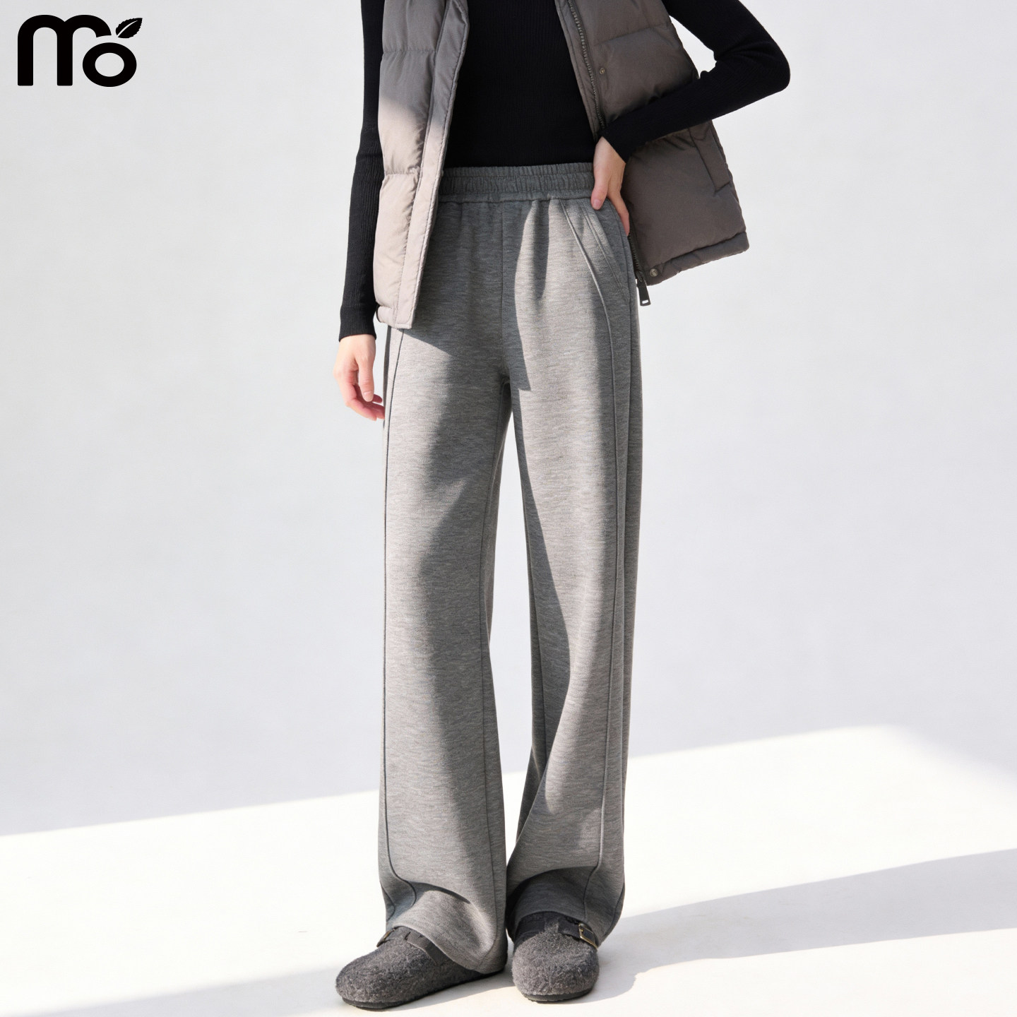 羊毛蚕丝糯米裤子女秋冬2025新款宽松垂感弯刀休闲加厚加绒阔腿裤,女装/女士精品,休闲裤,淘宝优惠券,粉丝福利购,淘宝优惠卷