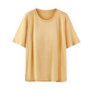 莫代尔带胸垫睡衣女款2024新款夏季冰丝短袖凉爽家居服套装可外穿