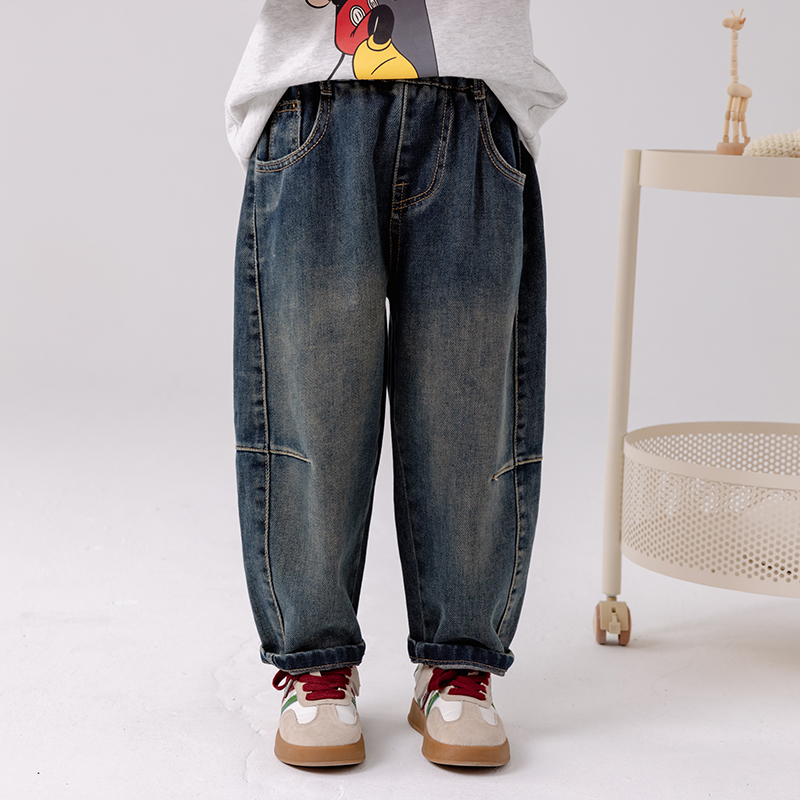 哈依鲁春秋季女童百搭牛仔裤