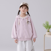 连帽开衫 女童休闲外套儿童中大童时尚 上衣 新款 哈依鲁2026春秋季
