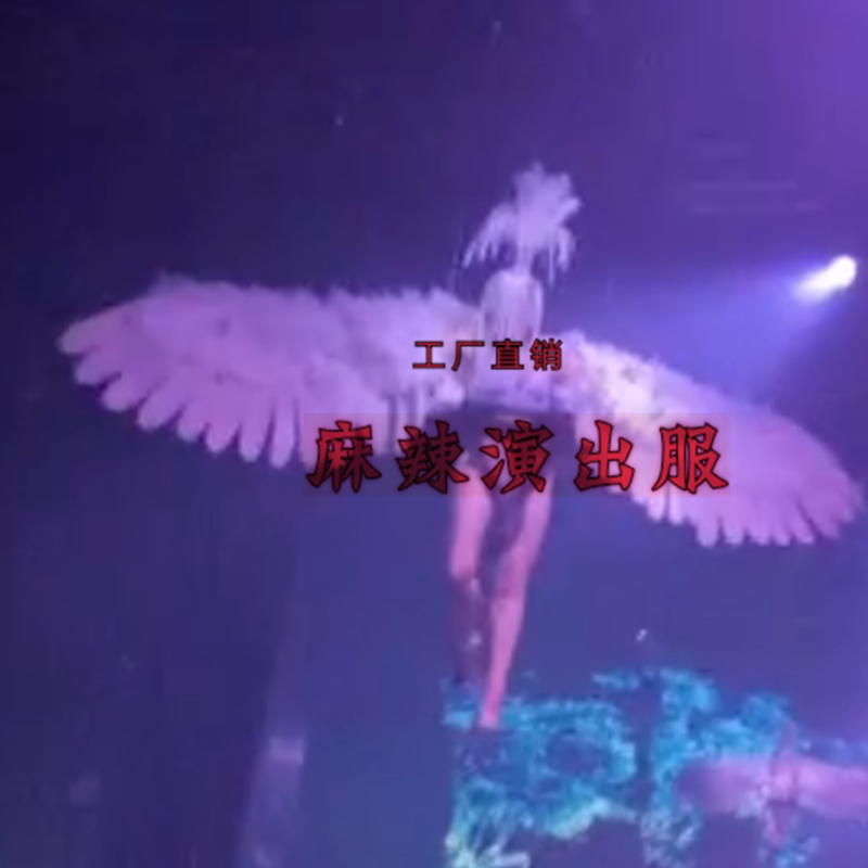 酒吧夜店高空翅膀gogo羽毛演出服