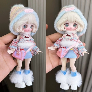 8分手办BJD露露灵物语邦倪兔米田小签灵万梦娃娃平替衣服洛丽塔