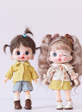 ob11娃衣现货12分bjd GSC连衣裙套装 molly UF体适用娃娃衣服套装
