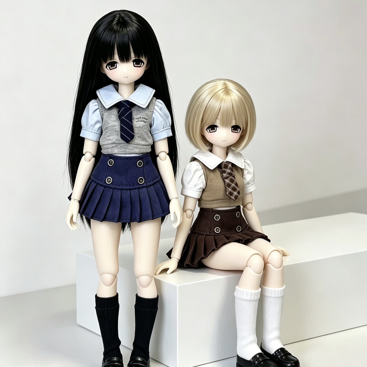 日系校服OB24小布Azone娃衣裙子图片