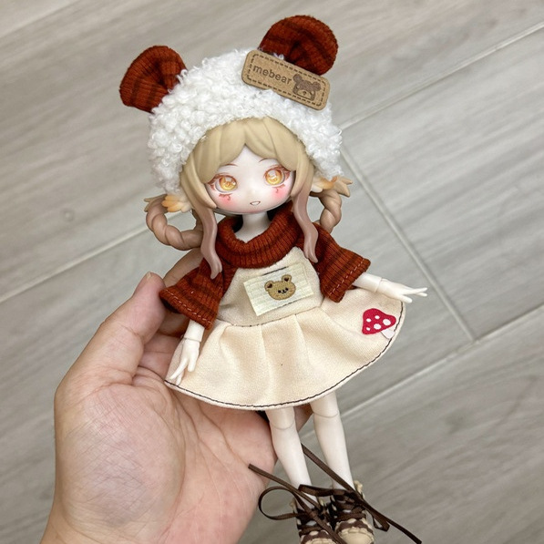 8分bjd手办盲盒阿巳体洛丽塔娃衣