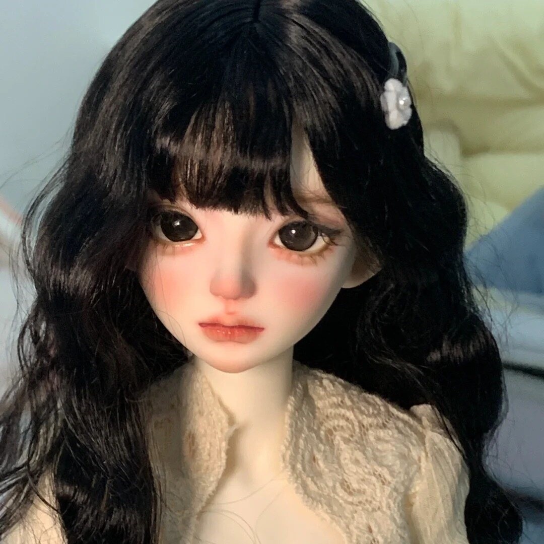 bjd娃娃高贵气质自然卷假发