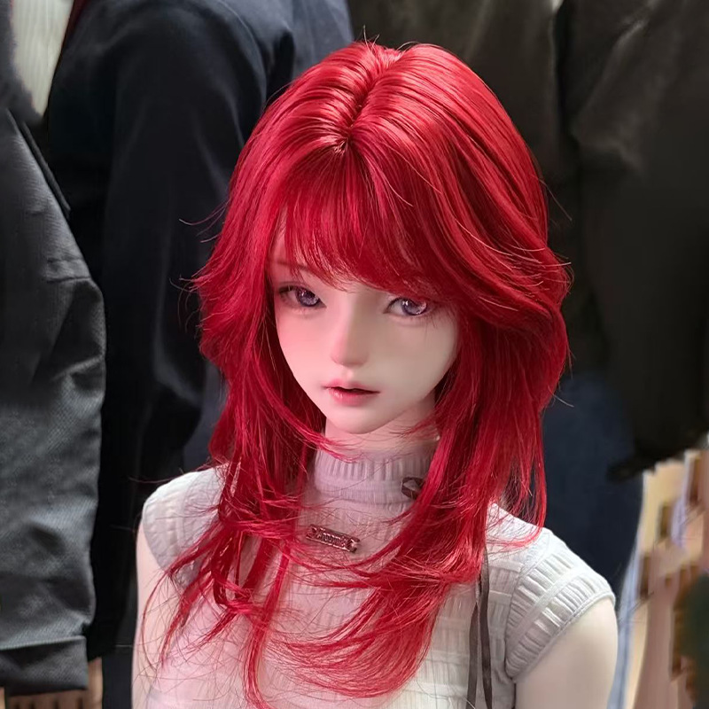 bjd娃娃假发3分4分6分齐刘海直发