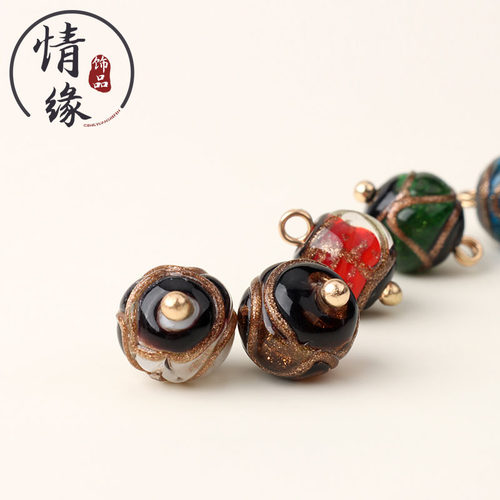 高端琉璃纽扣复古DIY珠扣