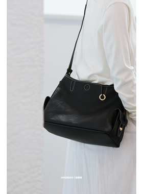 HADRIAN哈德良植柔牛皮托特包大容量单肩斜挎腋下无性别包H25765