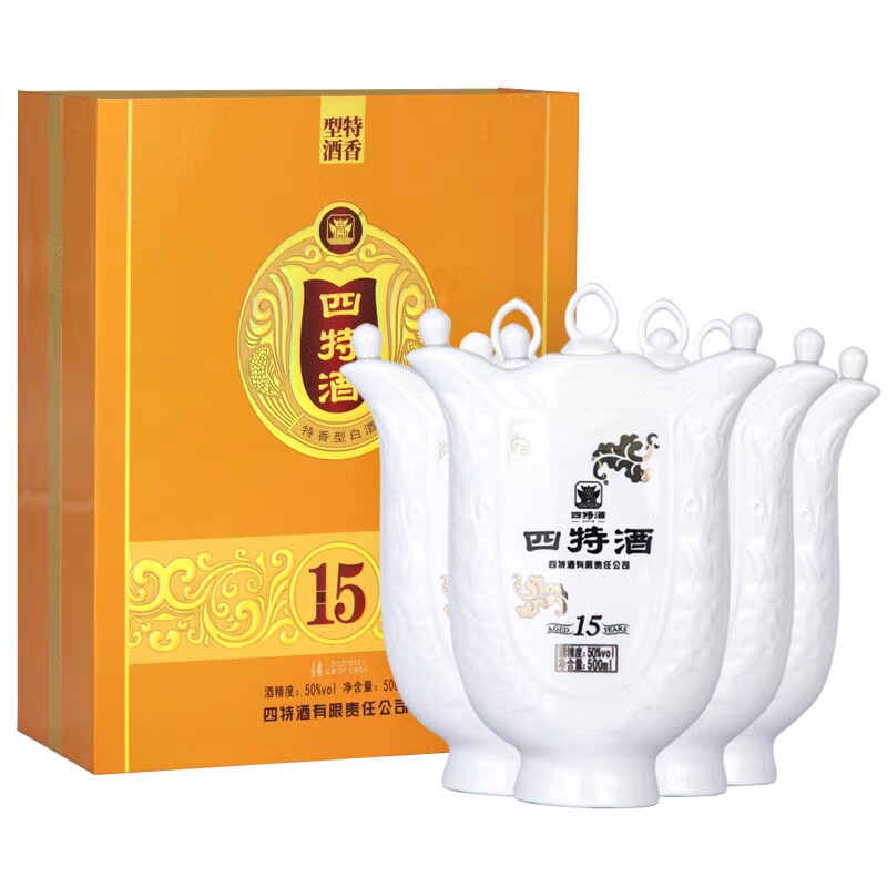 15年陈酿四特50度江西四特酒500ml特香型高端白酒